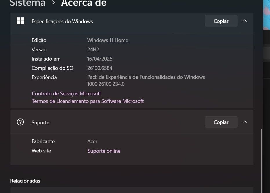 Portátil PERFEITAS condições