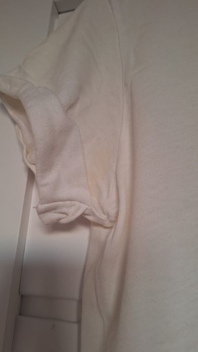 Tshirt Adidas M biało czerwony z logo