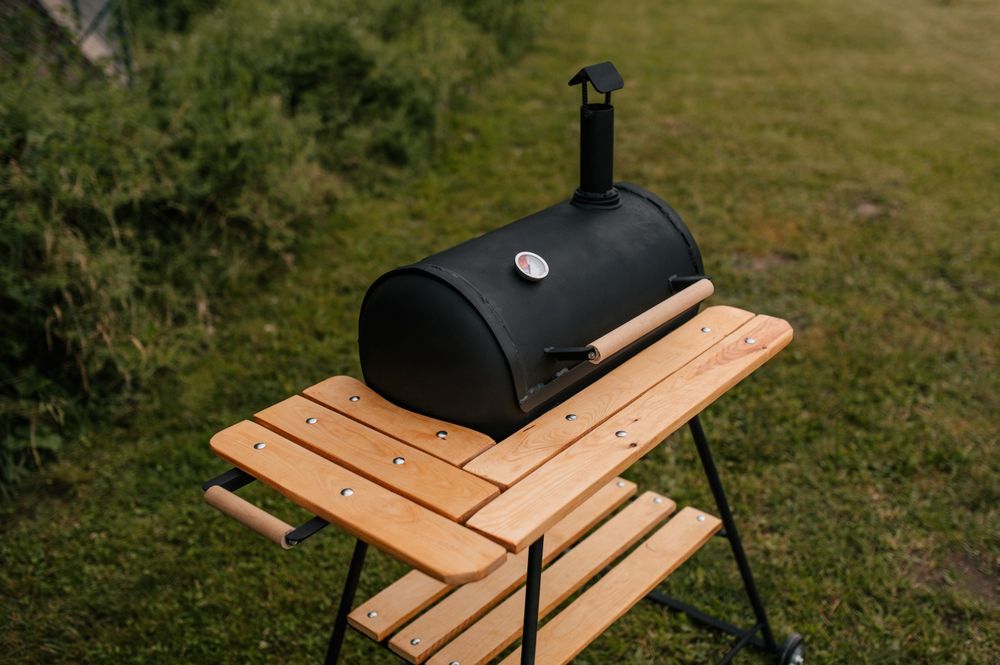 Grill ogrodowy z butli gazu LPG węglowy