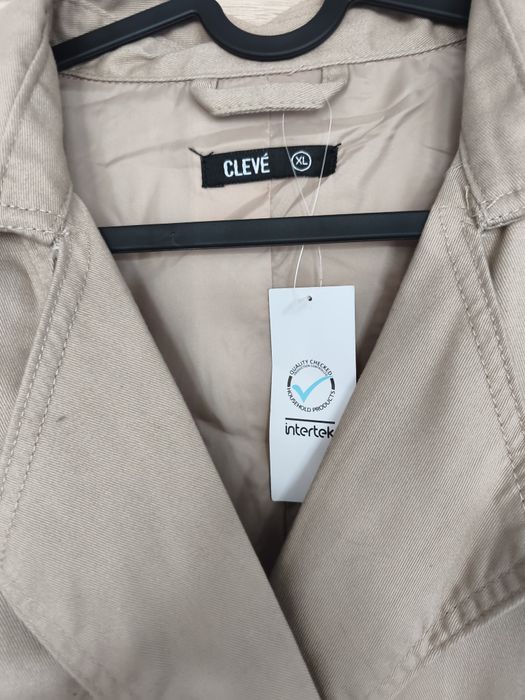 Trencz damski, płaszcz wiosna-lato, rozm. XL