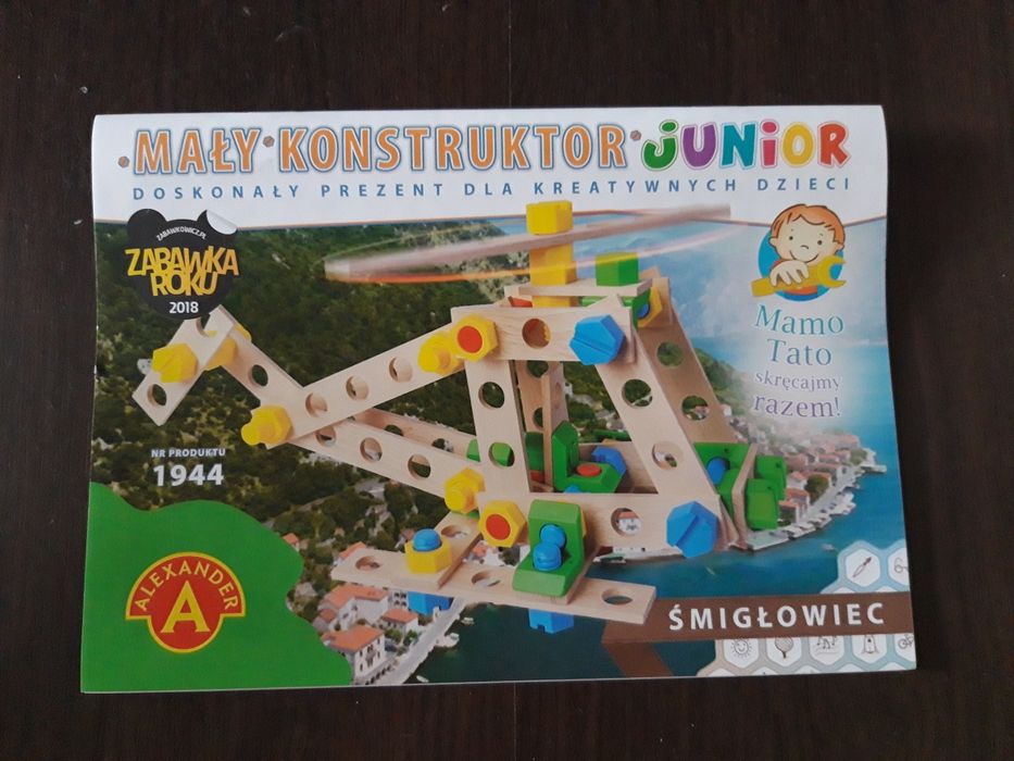 Zestaw Mały Konstruktor Junior 3w1, zabawka Śmigłowiec, Samolot
