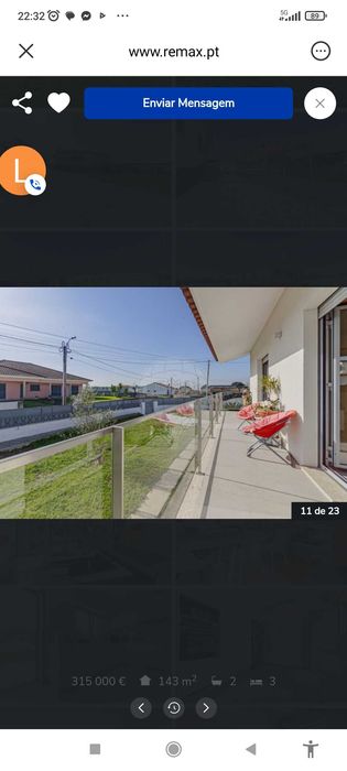 Moradia T3 com muito espaço exterior