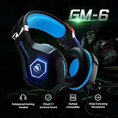 Słuchawki Gamingowe Nauszne LED Beexcellent GM-6 Mikrofon Jakośći 7.1
