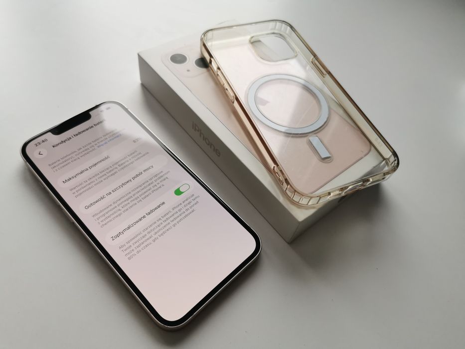 Iphone 13 128 różowy 83% ładny stan caly oryginalny bez blokad Zestaw