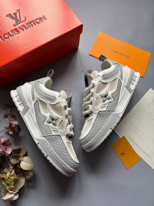 36-45 Louis Vuitton Skate Sneaker White Grey