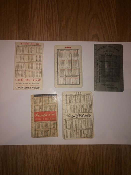 Calendários de marcas de cafés