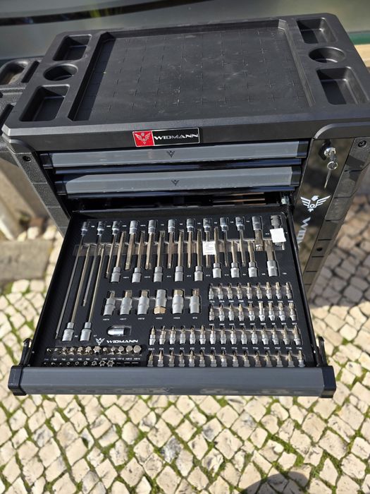 Carrinho de ferramentas 7 gavetas 6 completas novo