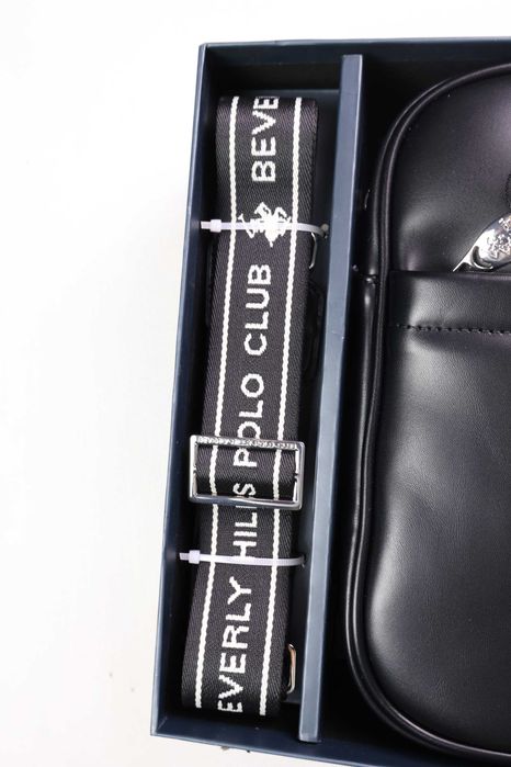 Beverly Hills Polo Club zestaw prezentowy torba portfel męski czarny