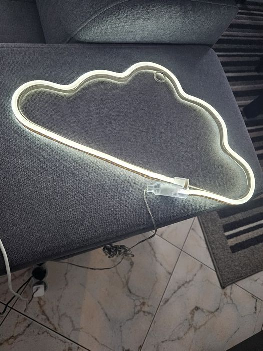 Neon led 40 cm luz de presença 3D nuvem