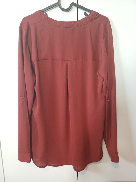 Elegancka bordowa bluzka / koszula AMISU – Rozmiar XS