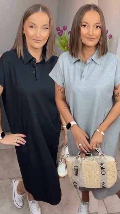 Sukienka polo Wiya . 7 kolorów !!