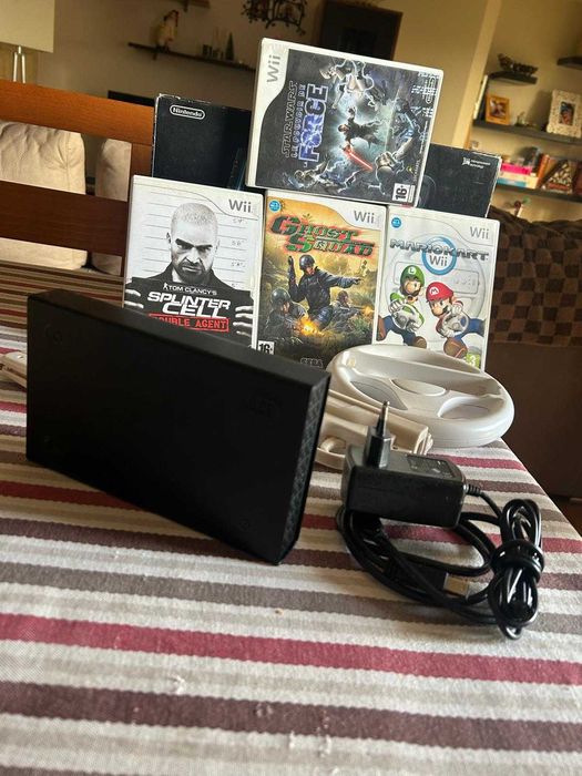 Wii Black Edition Completa na Caixa + Extras + Softmod