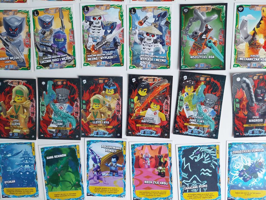 Karty Lego Ninjago seria 7 (rok 2022) 93szt. w tym 6 limitowanych