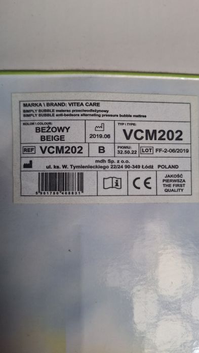Materac przeciwodleżynowy Vitea Care