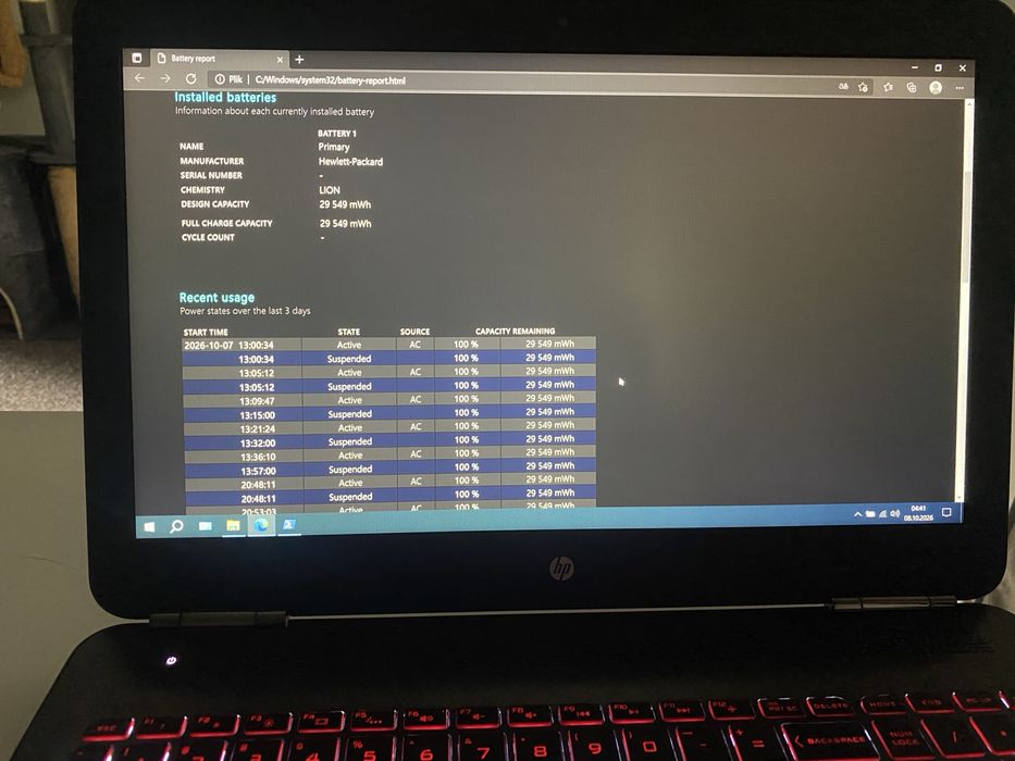 HP OMEN 15 – i5-6300HQ / 8 GB RAM / GTX 960M / SSD 512 GB / nowa bateria