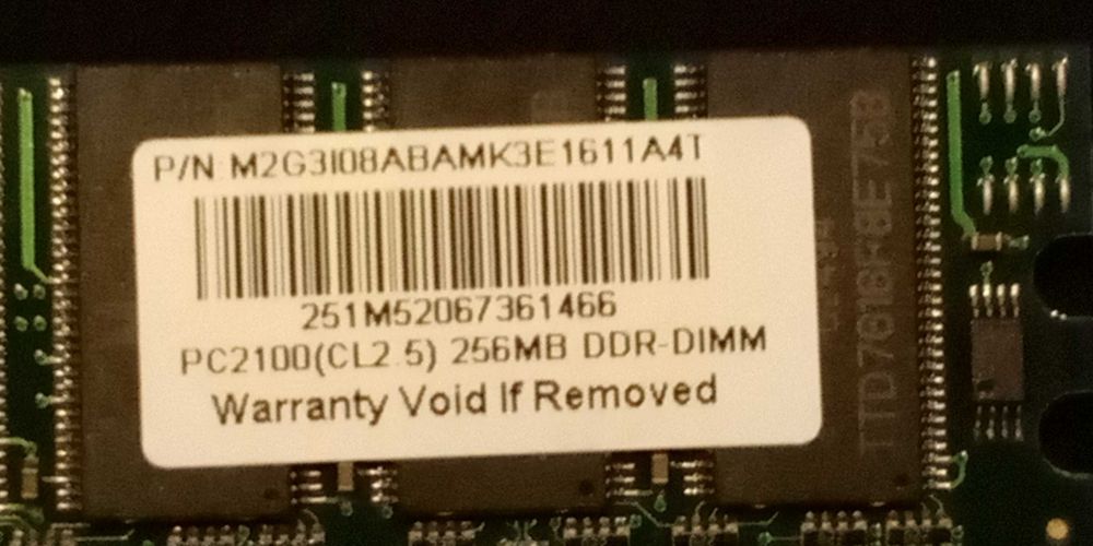 Memórias RAM DDR 128MB 256MB 1GB64738221502209123