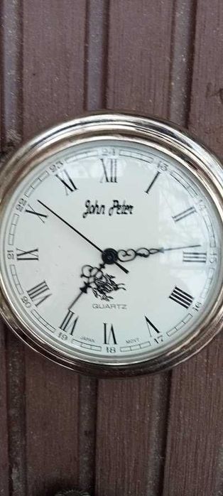 Relógio de bolso John Peter nunca usado a funcionar perfeitamente, já de pilha