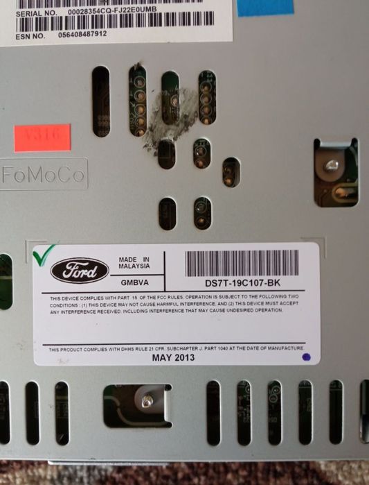 Запчасти Ford Fusion 2014.