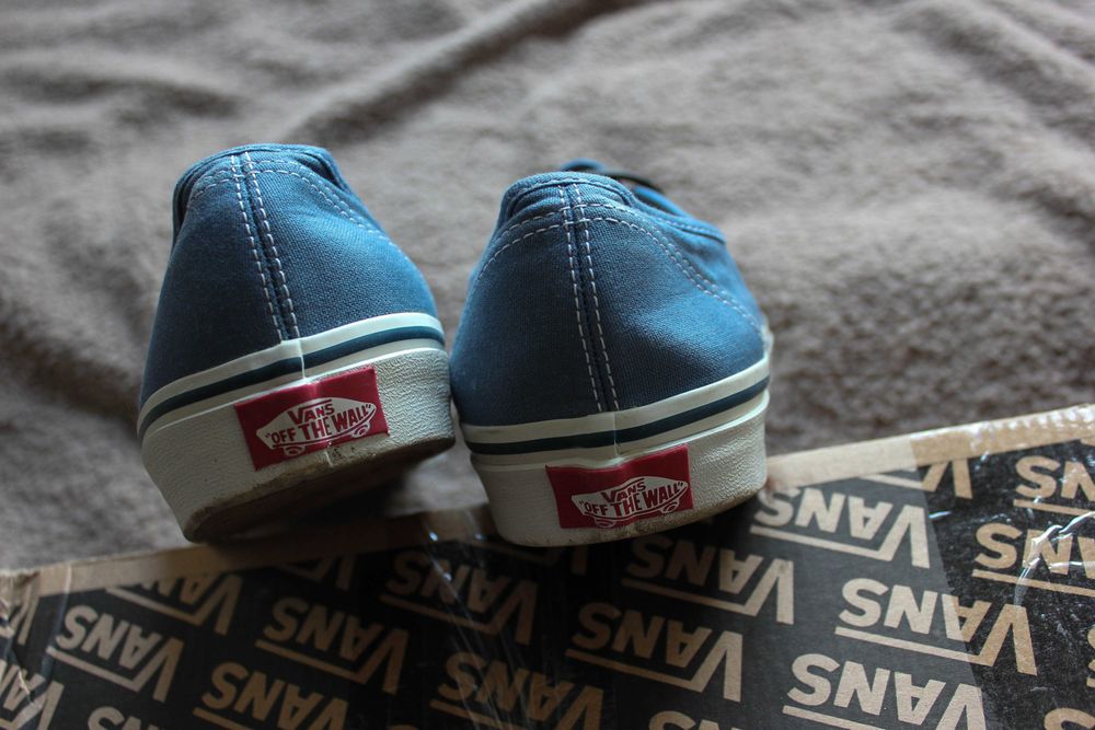 Кеди Vans authentic блакитні US 8.5