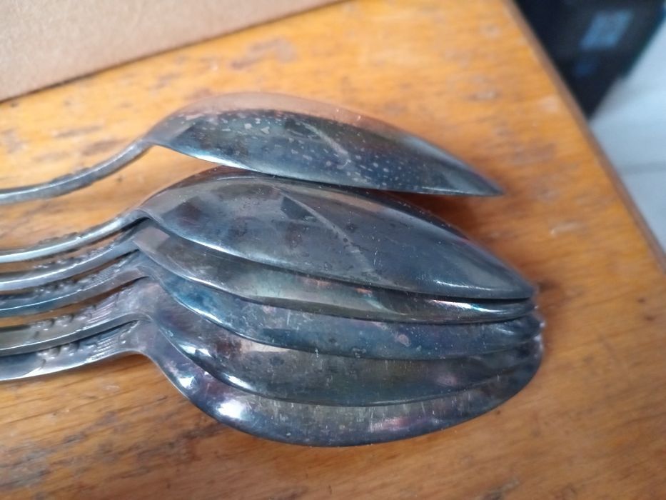 Набор советский мельхиоровый Троянда