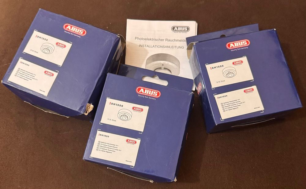 Nowe czujniki dymu ABUS RM1000 - 3 szt