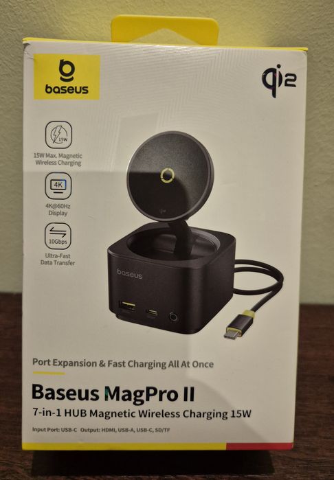 Портативна док станція Baseus MagPro II  7 in 1  HUB