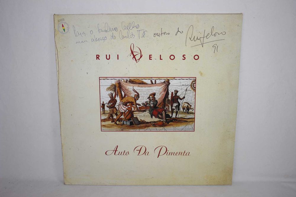 Disco Vinil - Rui Veloso - Auto da Pimenta - Assinado / Autografado