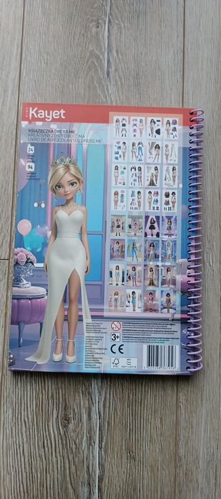 Nowa duża książka kreatywna Dress Me Fasion Girl Kayet z naklejkami