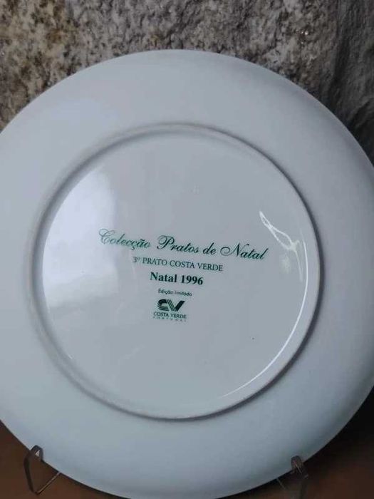 Prato de Coleção Natal 1996 – Costa Verde Edição Limitada ENVIO GRATIS