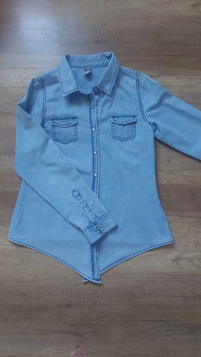 Koszula jeansowa na dziewczynkę r. 152