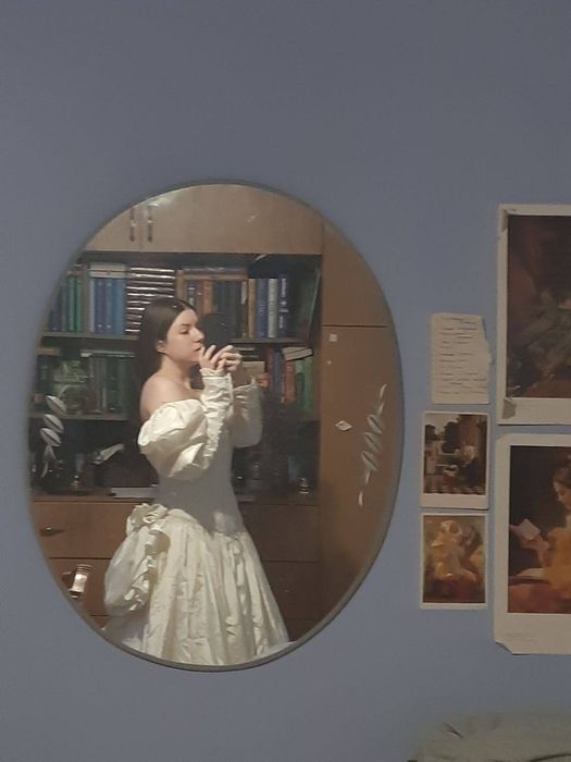 весільна біла бальна сукня пишна з рукавами буфами вінтажна театральна