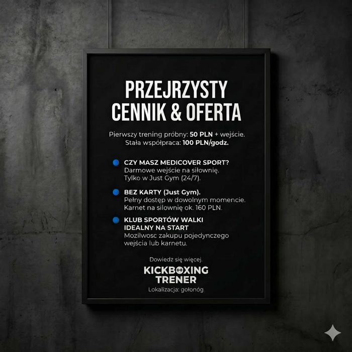 Trener Personalny / Sporty Walki (Boks & Kickboxing) | Dąbrowa Górnicza