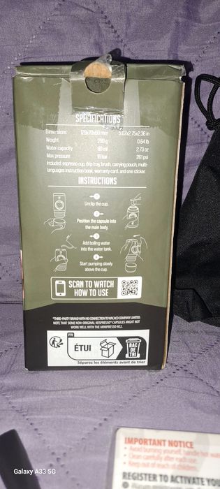 Przenośny ekspres do kawy