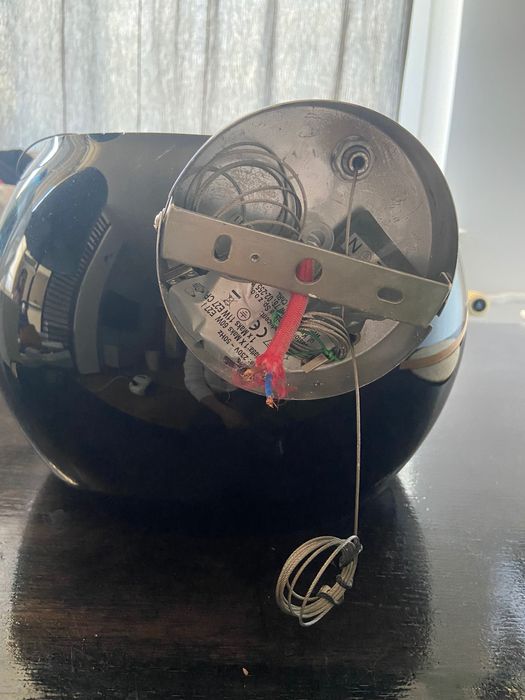 Lampa sufitowa wisząca czarne szkło