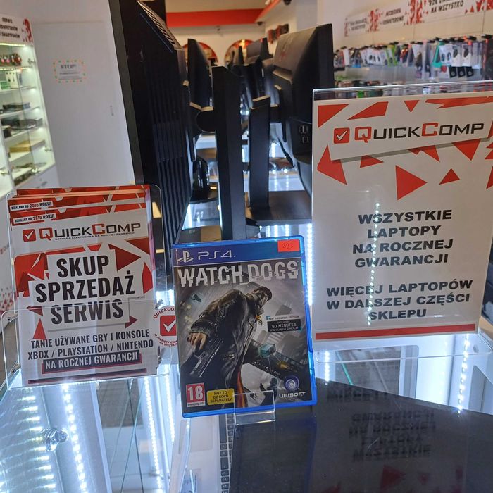 Gra PlayStation 4 PS4 / PS5 Watch Dogs Gwarancja 1 rok QUICK-COMP