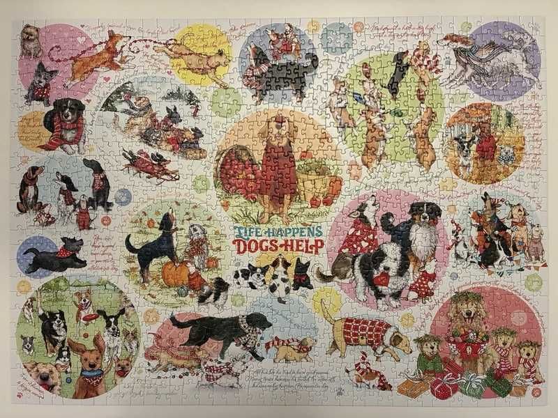 Cobble Hill puzzle 1000 Co myśli pies