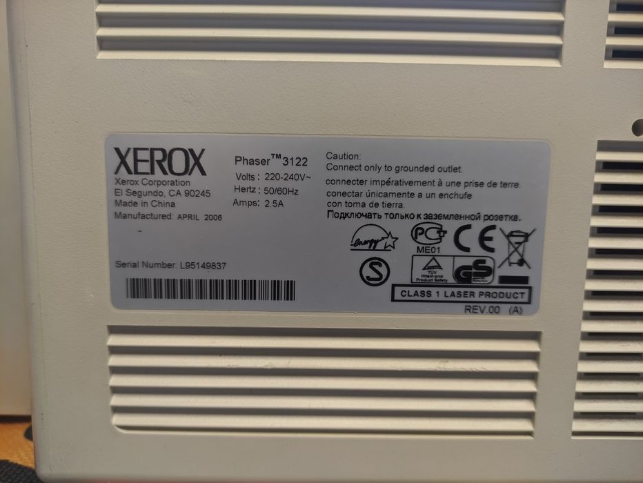 Принтер Xerox Phaser 3122 лазерний