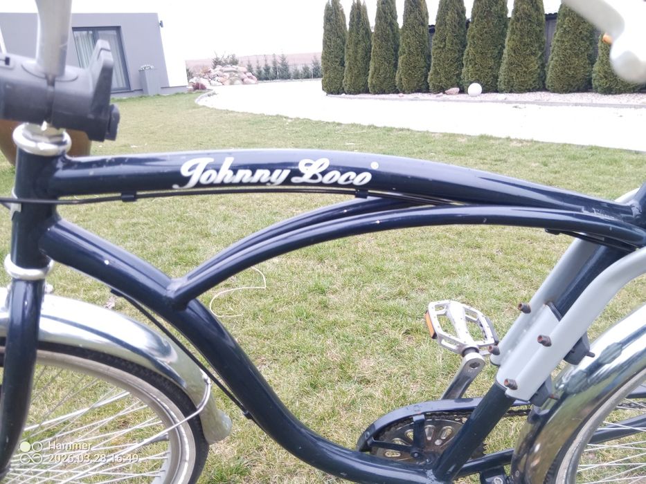 Rower miejski męski retro Johnny Loco