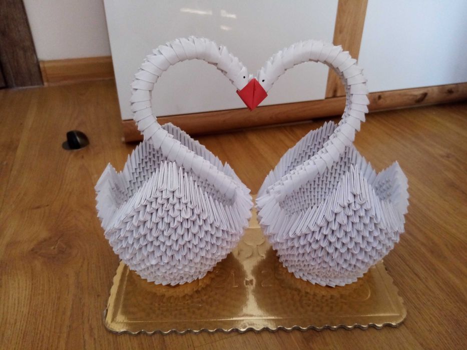 Ręcznie robione łabędzie na wesele! Ostatnia sztuka!