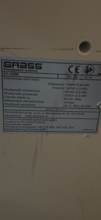 Klimatyzator Grass 12000 ky