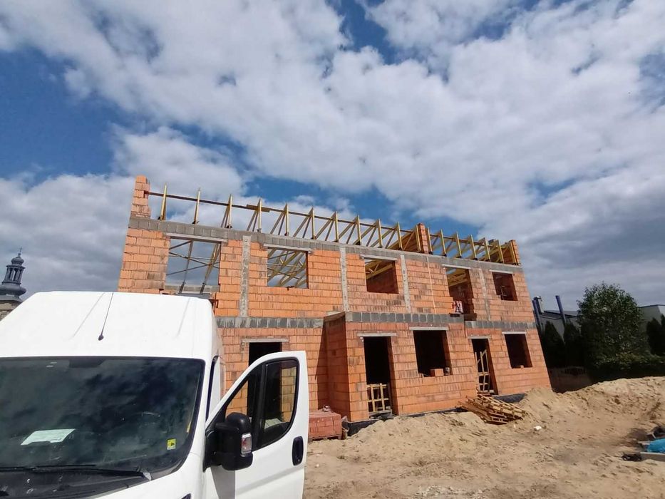 Wiązary dachowe prefabrykowane.