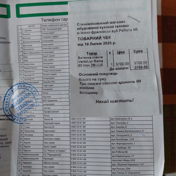 Витяжка на кухню 60 ventolux roma