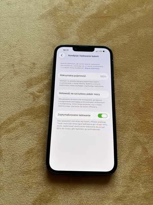 Iphone 13 128Gb  czarny 100% sprawny