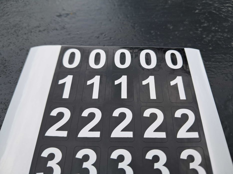 Наклейки на авто стікери самоклеючі водостійкі наклейки цифри наліпка