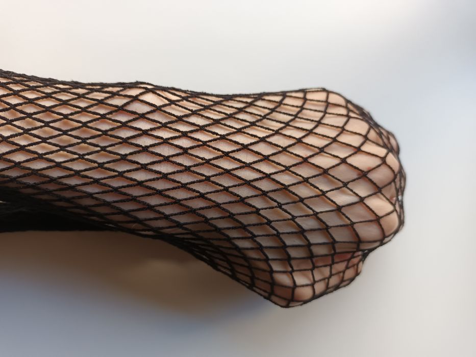 Collants de rede pretos