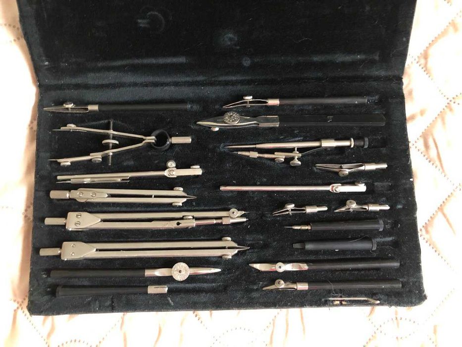 Готовальня НЧК-24-1 большой  чертежный набор ссср 70 г.