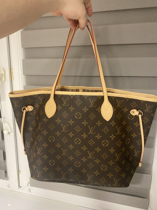 Louis Vuitton Neverfull skóra naturalna
