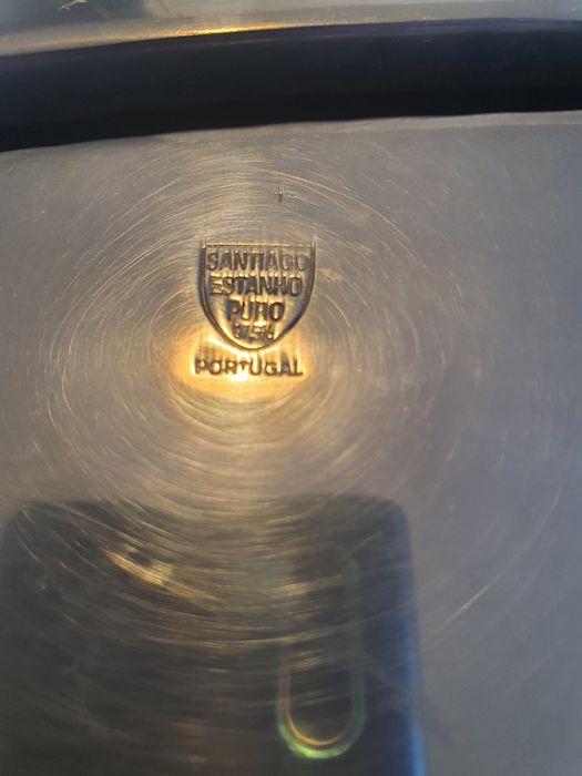 Baixa de preço! Centro de mesa em estanho puro.