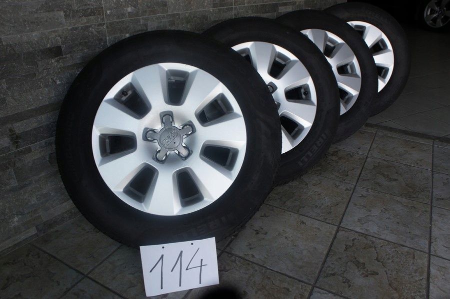 NR 114 Koła Lato Alufelgi AUDI A6 225/60/16 Pirelli Centurato P7