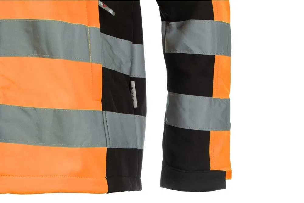 Kurtka Robocza z Pasami do Pracy Softshell Nieprzemakalna